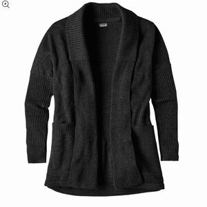 Patagonia Merino Wrap Cardigan Sweater Charcoal Gray size small
